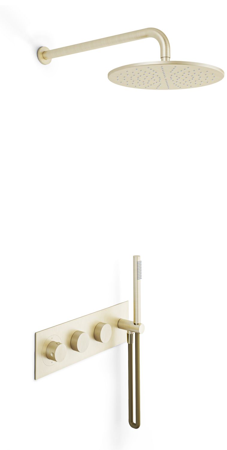 Ensemble de douche thermostatique encastré THG - Collection "Oyat" — vue 3