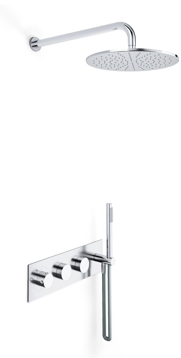 Ensemble de douche thermostatique encastré THG - Collection "Oyat"