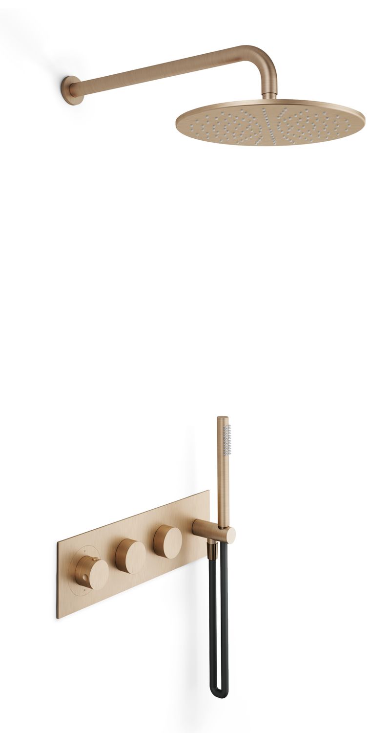 Ensemble de douche thermostatique encastré THG - Collection "Oyat" — vue 5