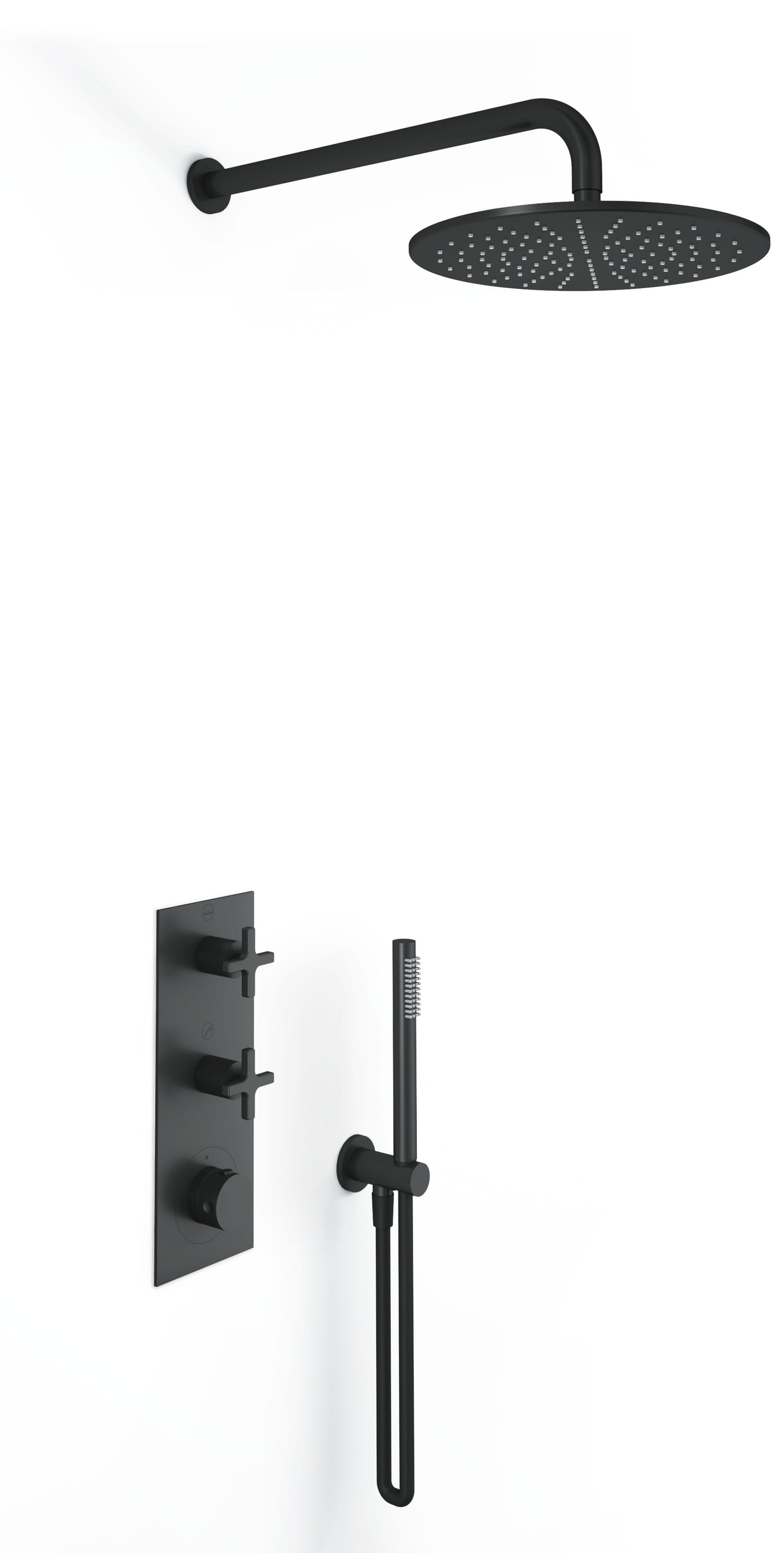 Ensemble de douche thermostatique encastré THG - Collection "Estran" - vue 2