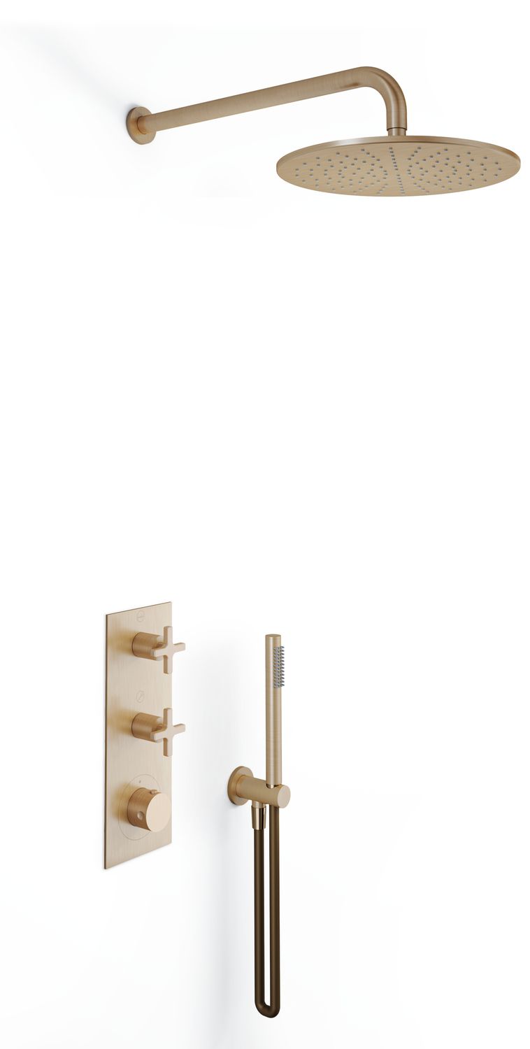 Ensemble de douche thermostatique encastré THG - Collection "Estran" — vue 5