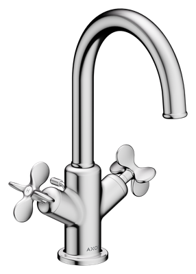 AXOR Archivio 170 Basin Mixer with Pull Rod and Drain, Cross Handles