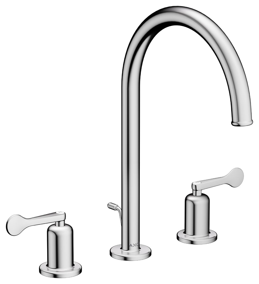 AXOR Archivio 190 3-Hole Basin Mixer with Pull Rod and Drain, Lever Handles