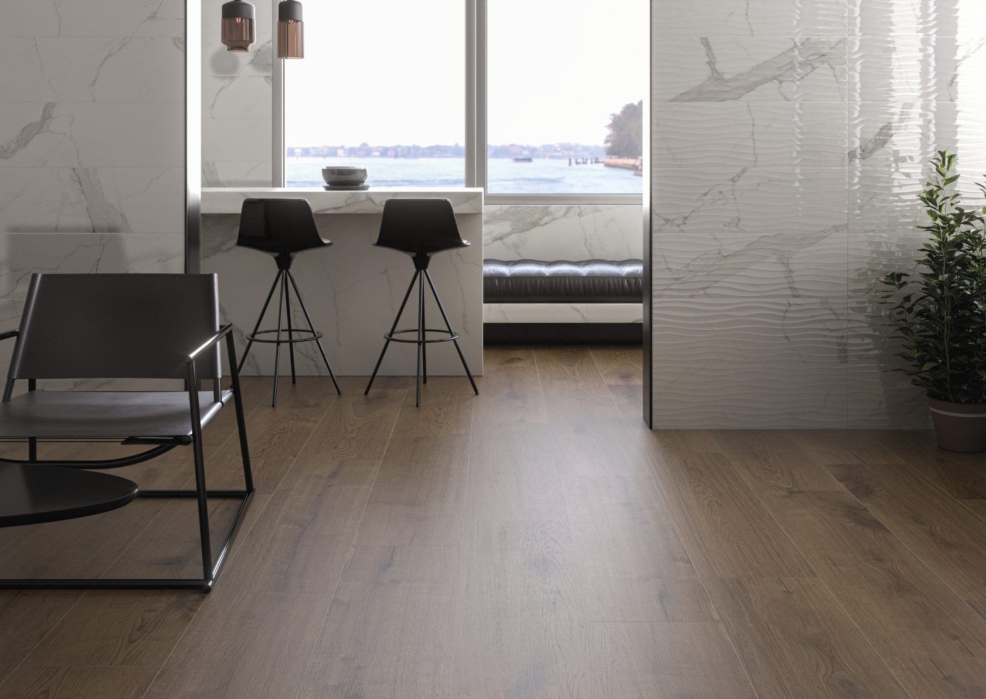Vermont Walnut Matte Porcelain Stoneware R9 20 x 120 cm - Cifre Ceramica