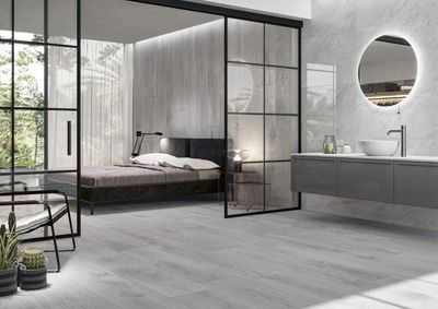 Grès cérame Cifre Ceramica Vermont Silver mat 20 x 120 cm, rectifié