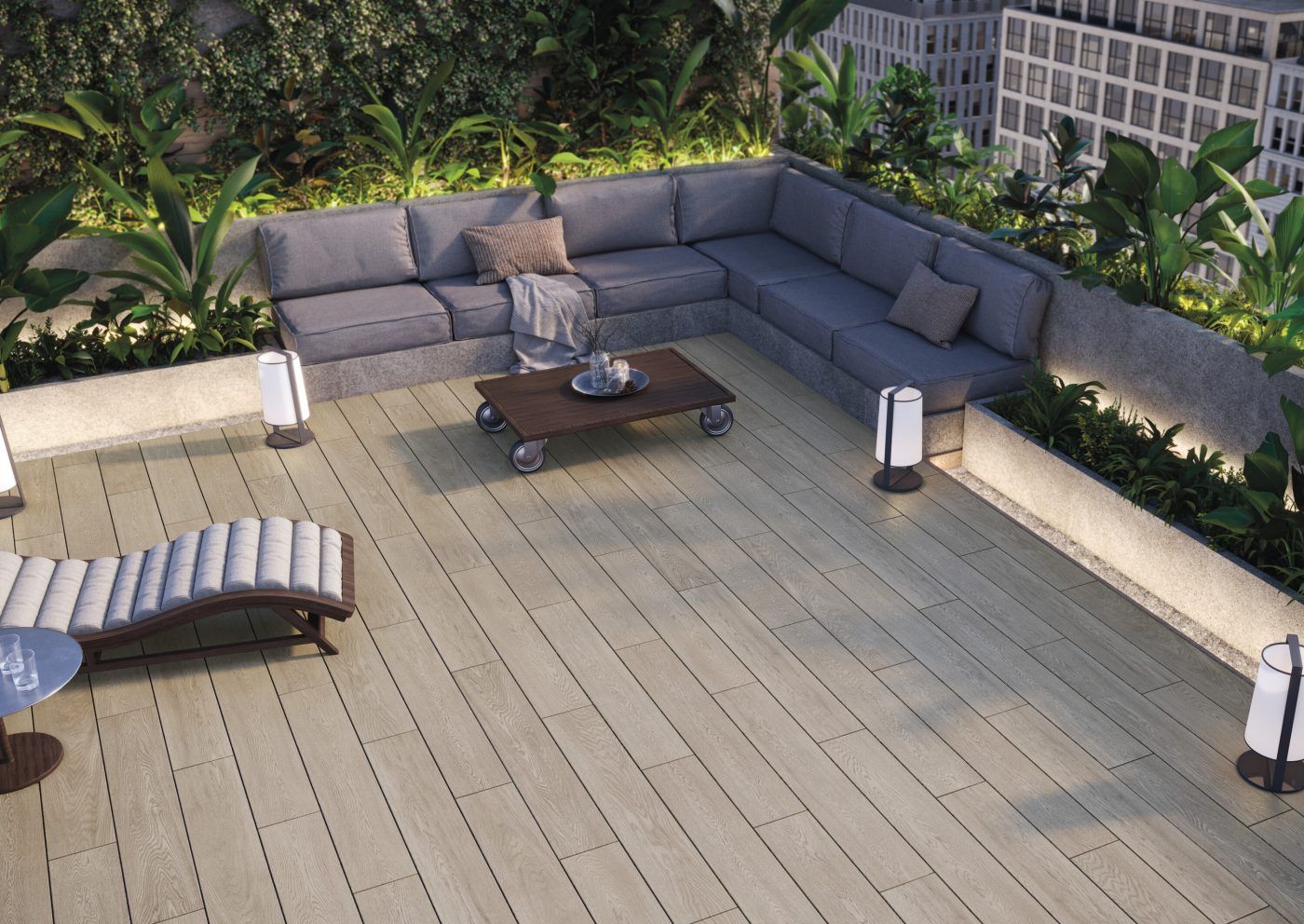 Mat Porcelain Stoneware Heartwood Honey R9 20 x 120 cm - Cifre Ceramica