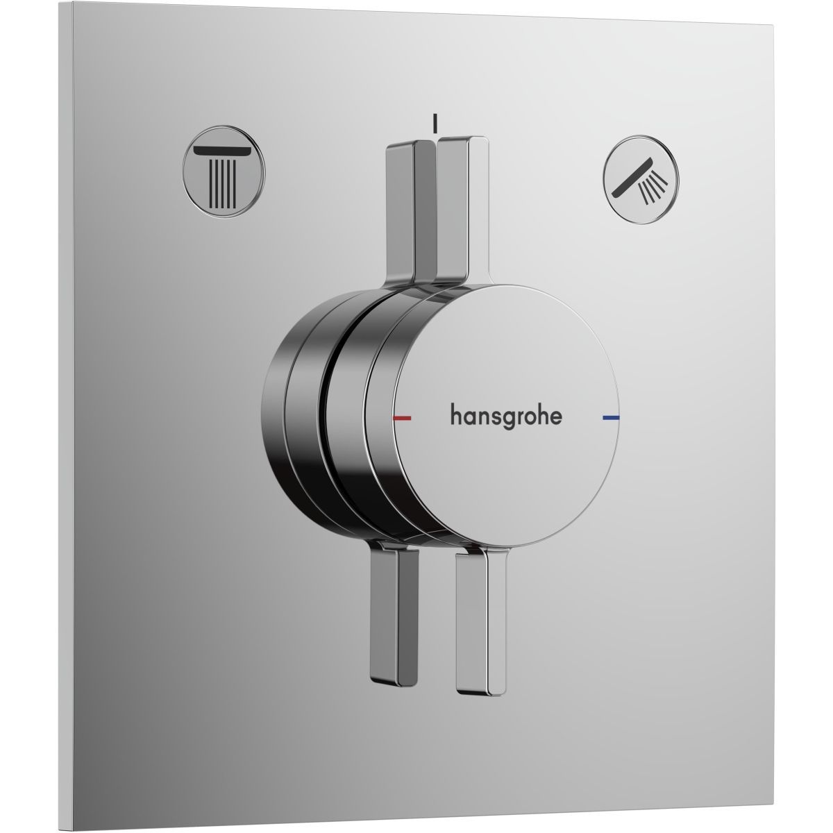 Set de finition pour mitigeur mécanique encastré Hansgrohe DuoTurn E avec 2 fonctions