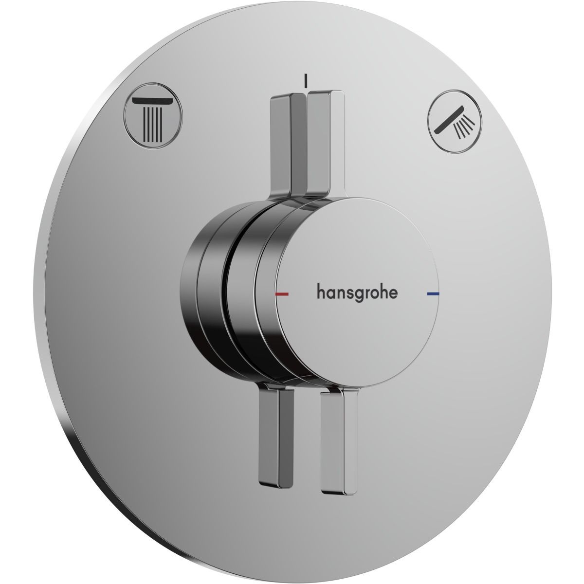 Set de finition pour mitigeur mécanique encastré Hansgrohe DuoTurn S avec 2 fonctions