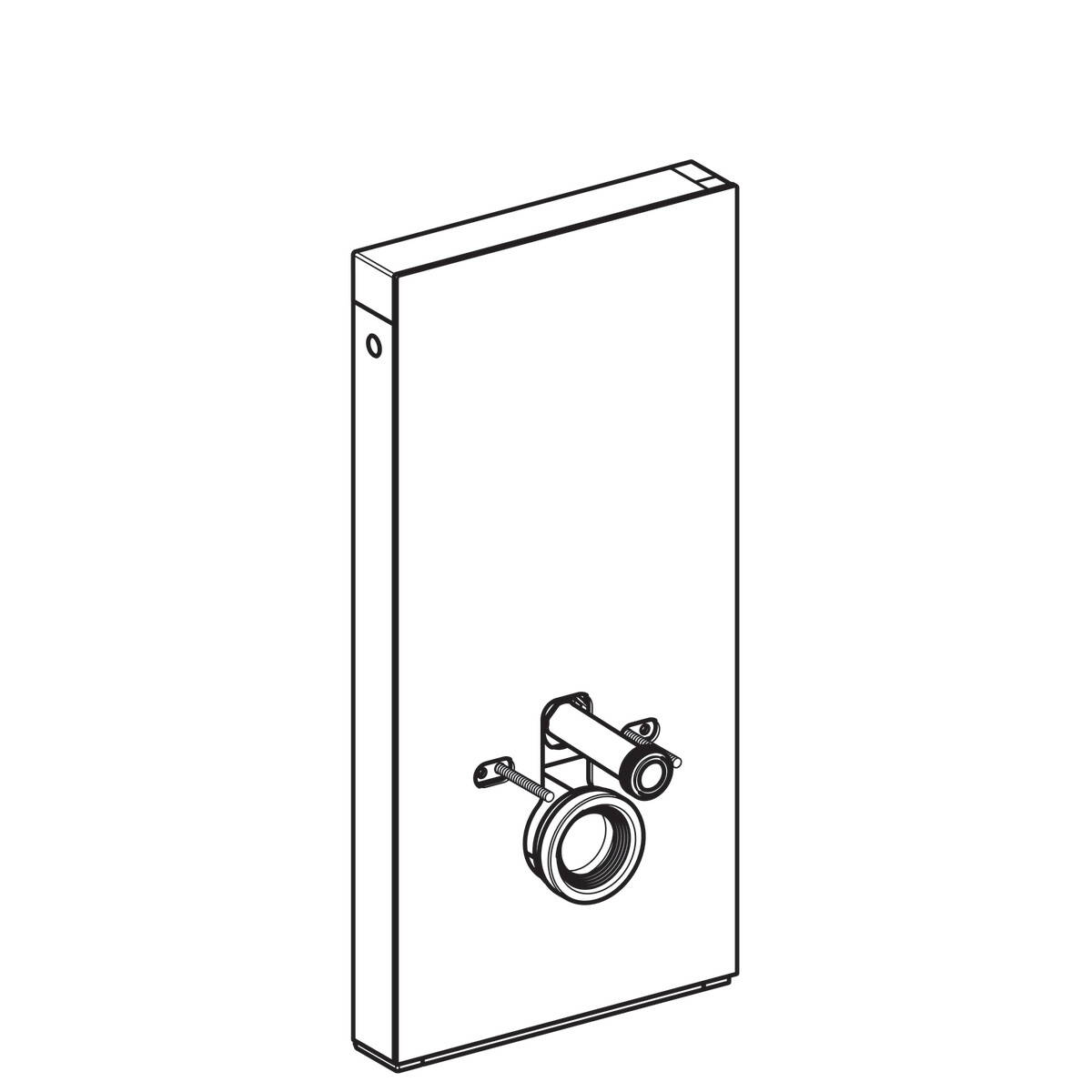 Panneau sanitaire Geberit Monolith pour WC suspendu, 101 cm / Verre menthe