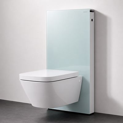 Panneau sanitaire Geberit Monolith pour WC suspendu, 101 cm / Verre menthe