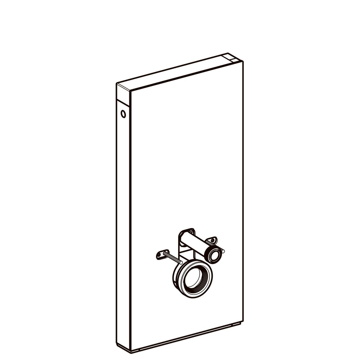 Panneau sanitaire Geberit Monolith pour WC suspendu, 101 cm / Verre menthe