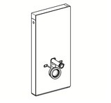 Panneau sanitaire Geberit Monolith pour WC suspendu, 101 cm / Verre noir