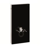 Panneau sanitaire Geberit Monolith pour WC suspendu, 101 cm / Verre noir