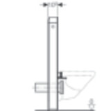 Panneau sanitaire Geberit Monolith PLUS pour WC suspendu / Verre blanc