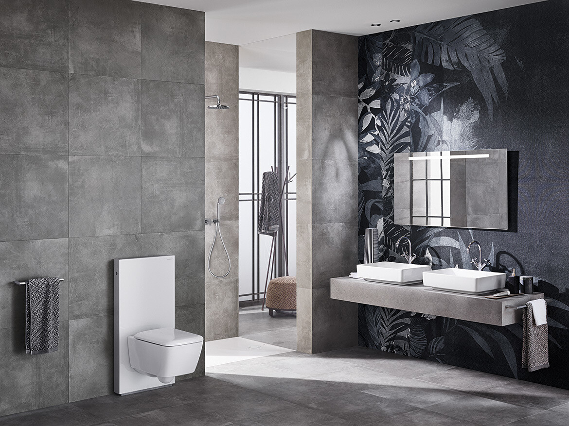 Panneau sanitaire Geberit Monolith PLUS pour WC suspendu / Verre blanc