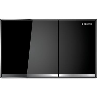Geberit Sigma60 Flush Plate Wall-Flush / Black Glass