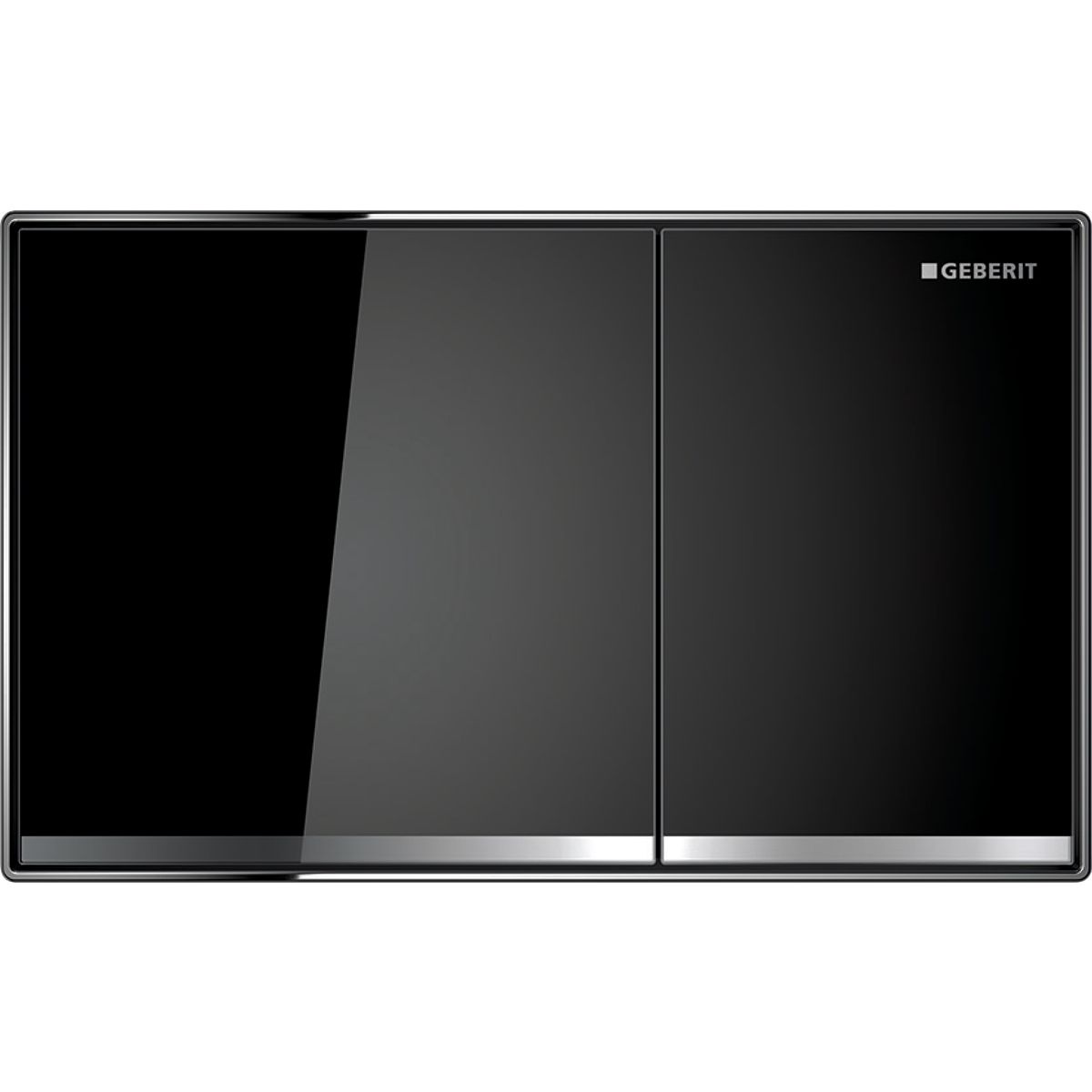 Geberit Sigma60 Flush Plate Wall-Flush / Black Glass