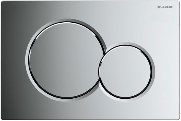 Geberit Sigma01 Round Flush Plate / Glossy Chrome