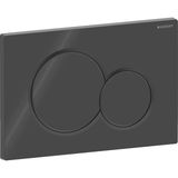 Plaque de déclenchement Geberit Sigma01 round / Noir foncé