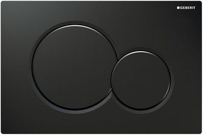Geberit Sigma01 Round Flush Plate / Dark Black Geberit Sigma01 Round Flush Plate / Dark Black