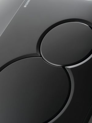 Geberit Sigma01 Round Flush Plate / Dark Black