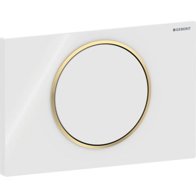 Geberit Sigma10 Actuation Plate / White Gold
