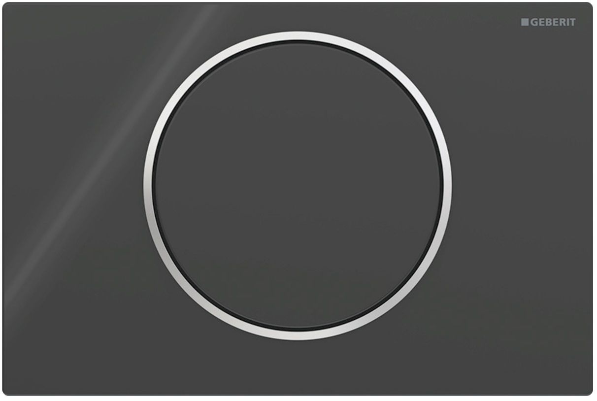 Geberit Sigma10 Actuation Plate / Chrome Black