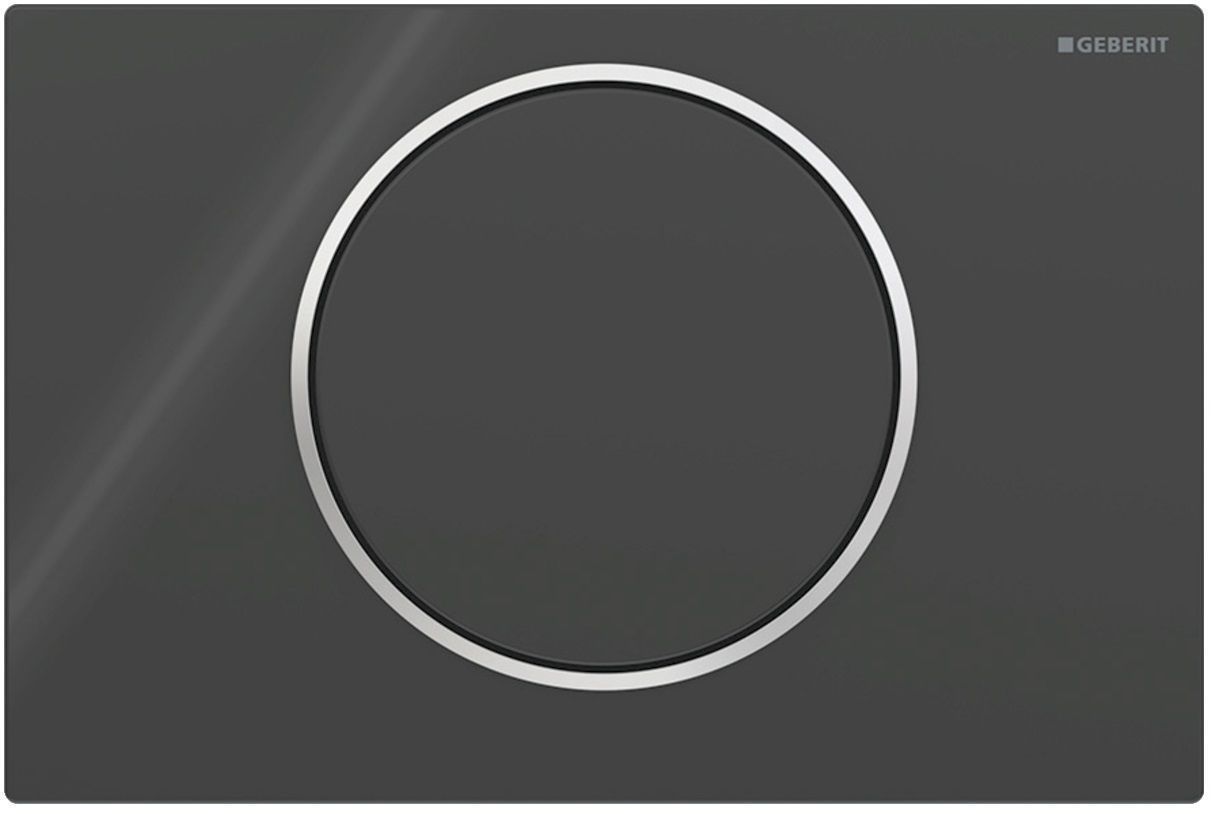 Geberit Sigma10 Actuation Plate / Chrome Black