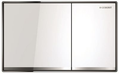 Geberit Sigma60 Flush Plate Wall-Flush / White Glass Geberit Sigma60 Flush Plate Wall-Flush / White Glass