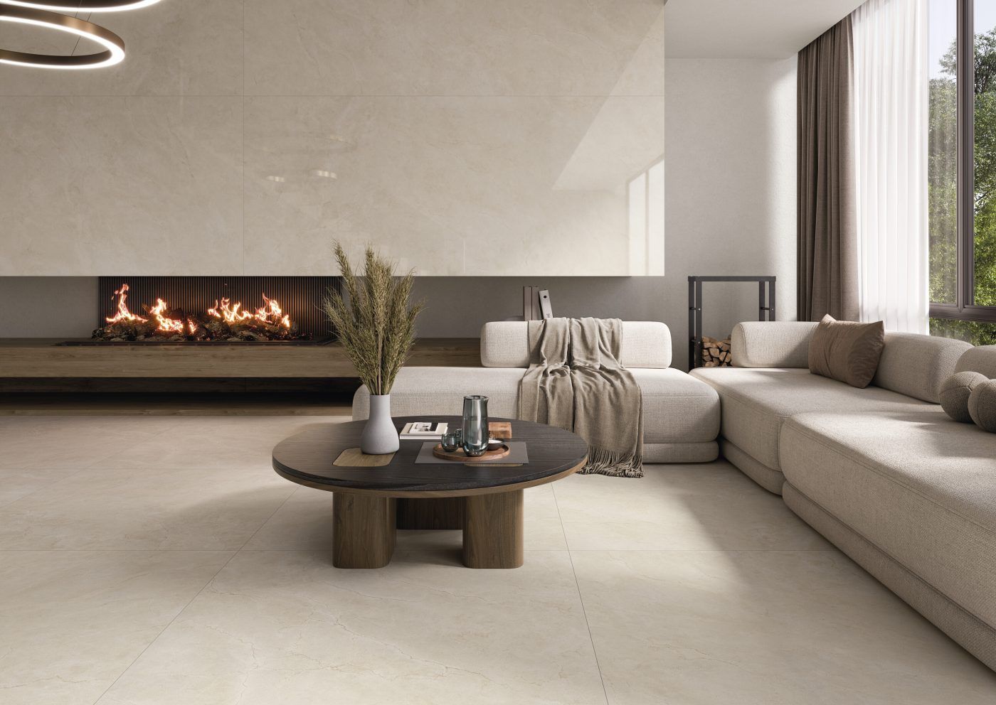 Orion Marfil matte Porcelain Tile 60 x 120 cm - Cifre Ceramica