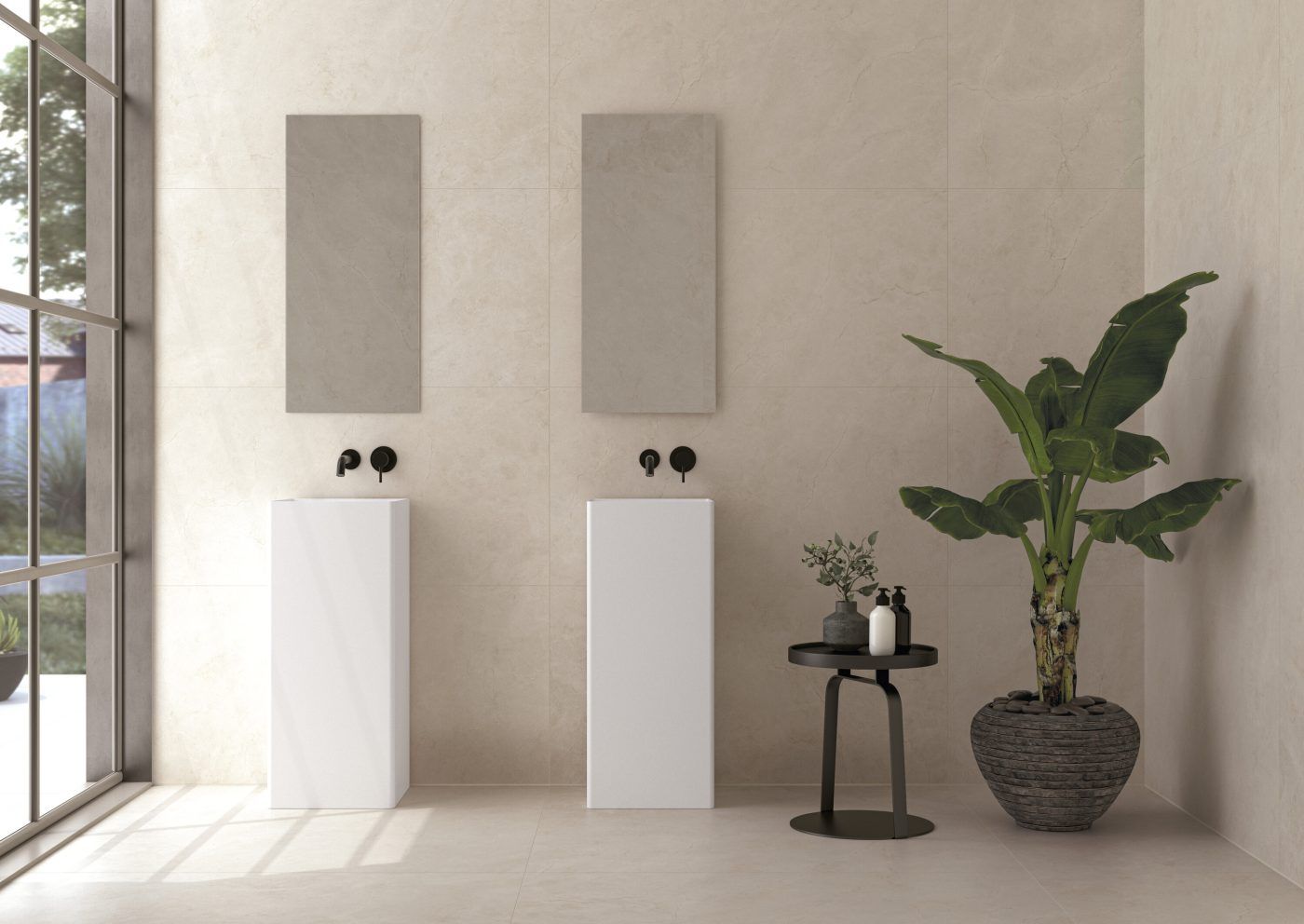 Grès cérame Orion Marfil mat 60 x 120 cm - Cifre Ceramica — vue 2