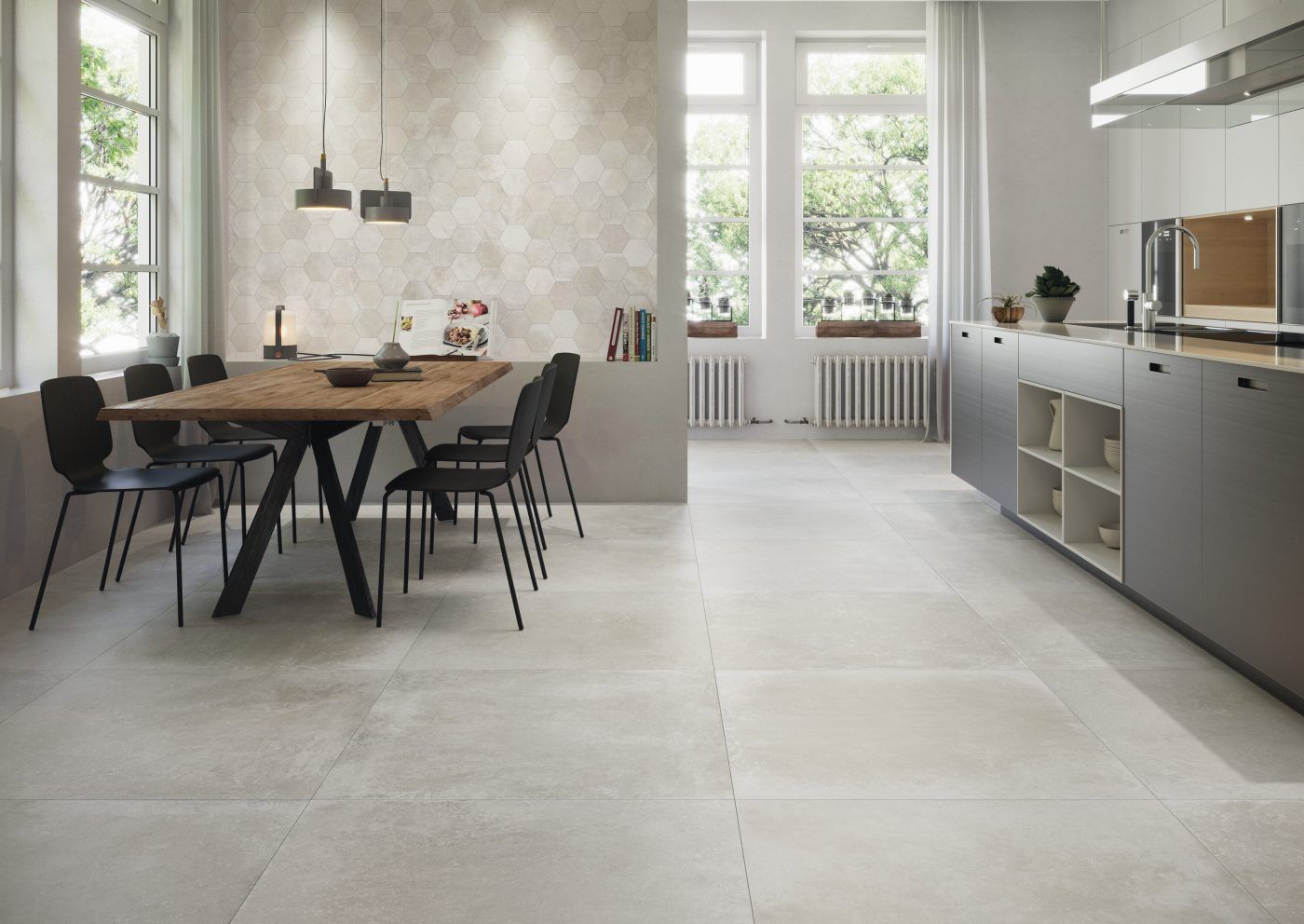 Midtown Cream Matte R10 Porcelain Stoneware 60 x 120 cm - Cifre Ceramica