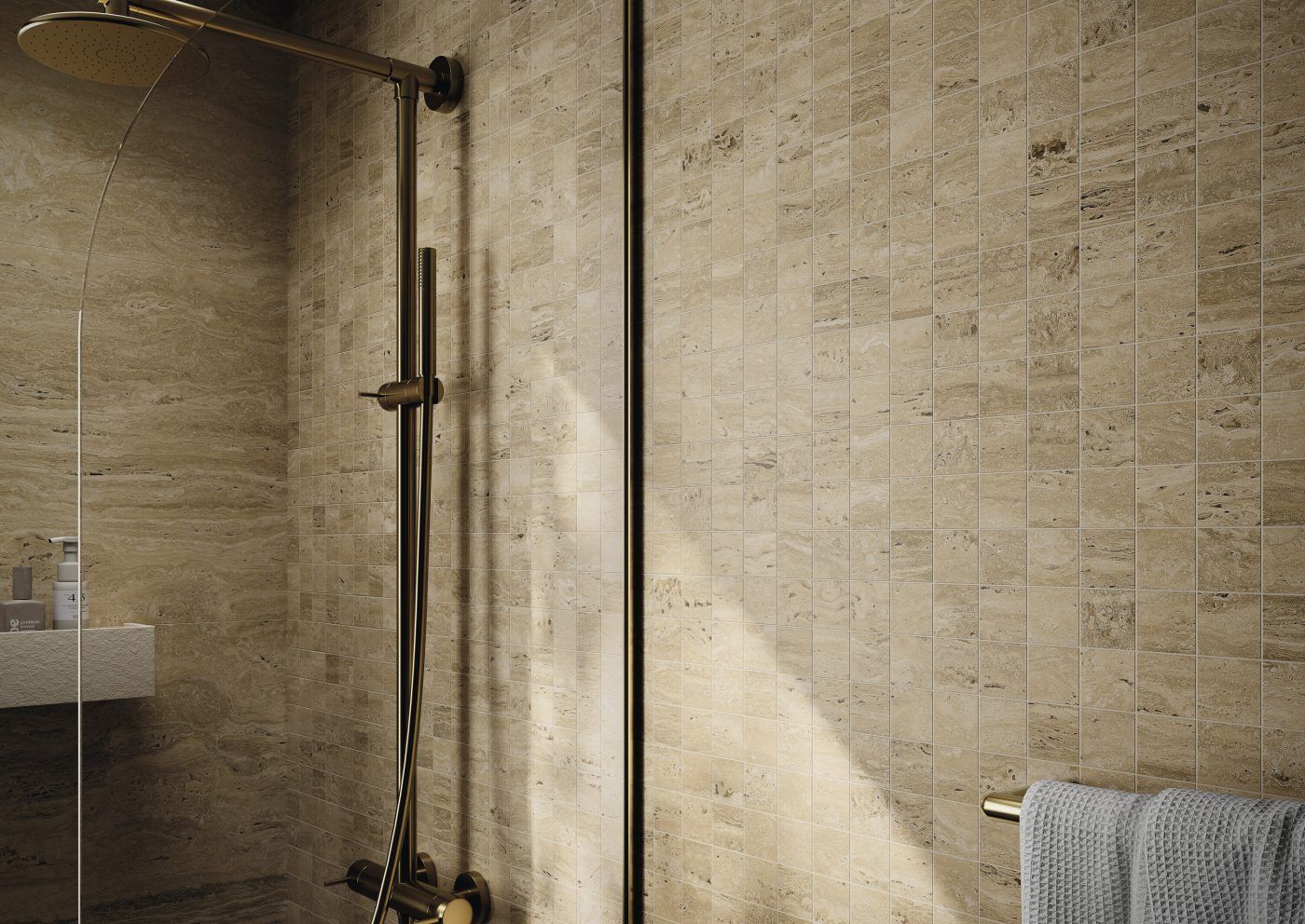 Mat Beige Travertine Porcelain Stoneware R9 60 x 120 cm - Cifre Ceramica
