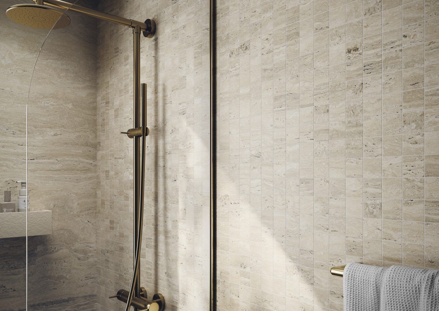 Porcelain Stoneware Liceo Travertin Ivory Matte R9 60 x 120 cm - Cifre Ceramica