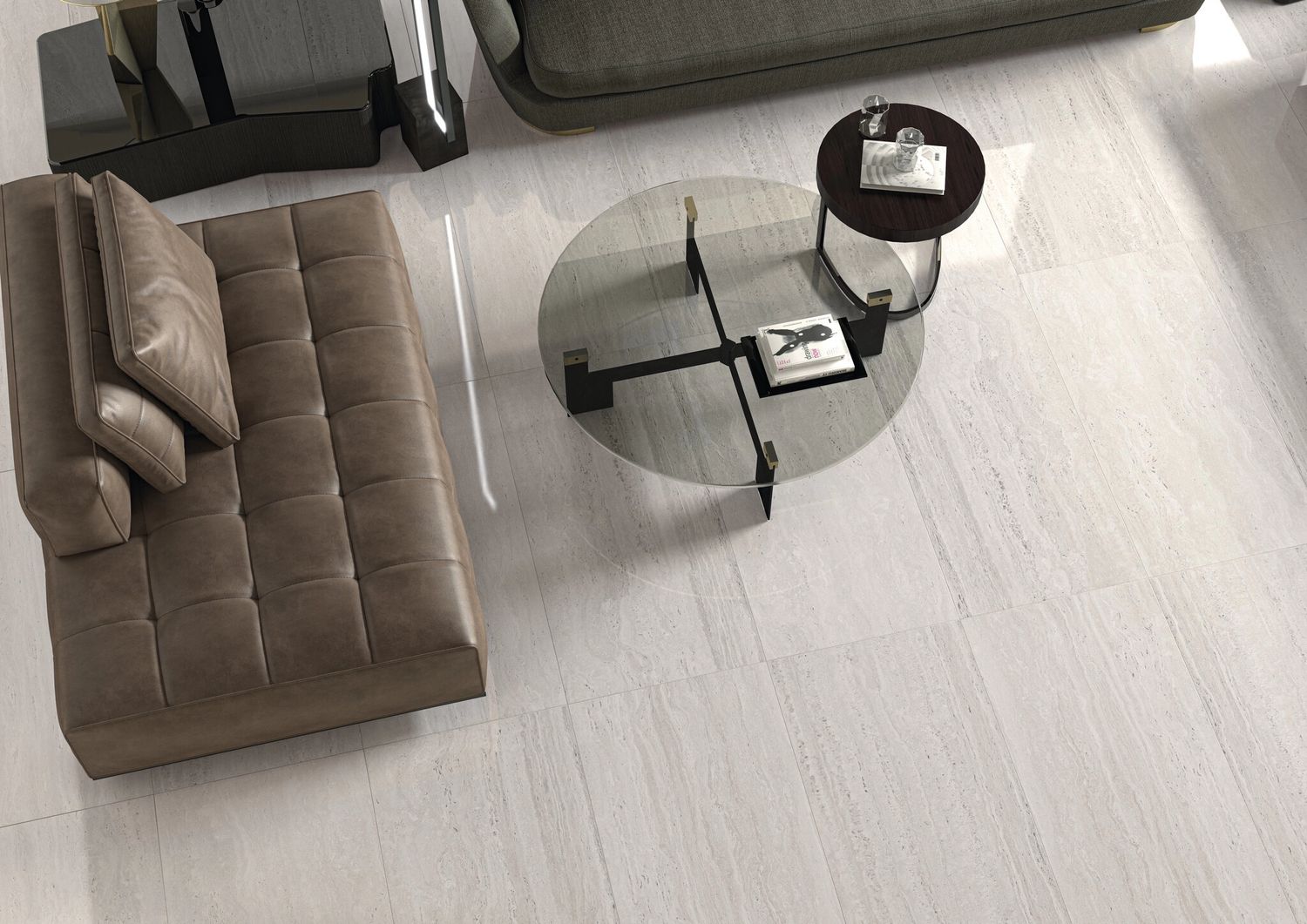 Grès cérame Liceo Travertin White mat R9 60 x 120 cm - Cifre Ceramica — vue 3