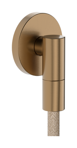 Hansgrohe FixFit Fine S Connection Elbow in Brushed Bronze