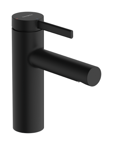 Hansgrohe Zesis S 100 CoolStart Basin Mixer with Pull Rod and Waste Set in Matte Black