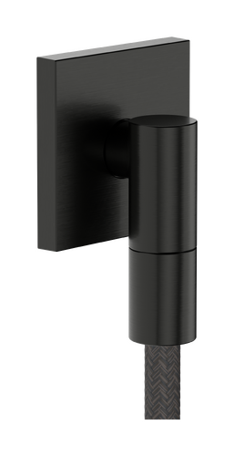 Hansgrohe FixFit Fine E Connection Elbow in Brushed Black Chrome