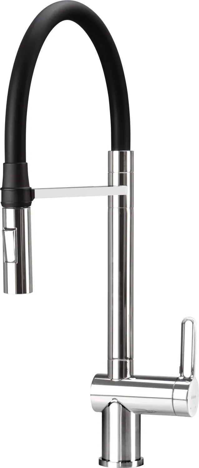 Deante Magnetic Kitchen Mixer with Pull-Out Spray in Chrome / Matte Black, 2 Jets