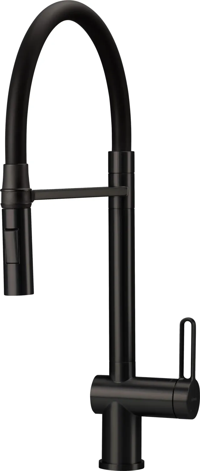 Deante Magnetic Kitchen Mixer with Pull-Out Spray in Chrome / Matte Black, 2 Jets