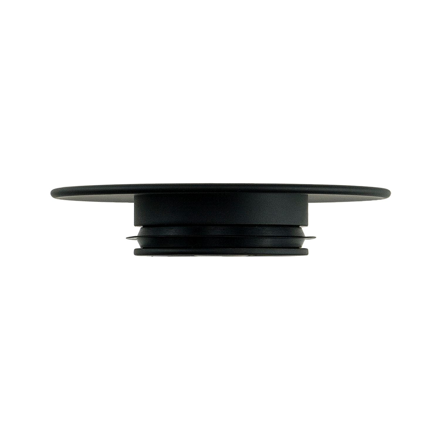 Plaque pour bonde de lavabo click-clac Deante en noir mat — vue 3