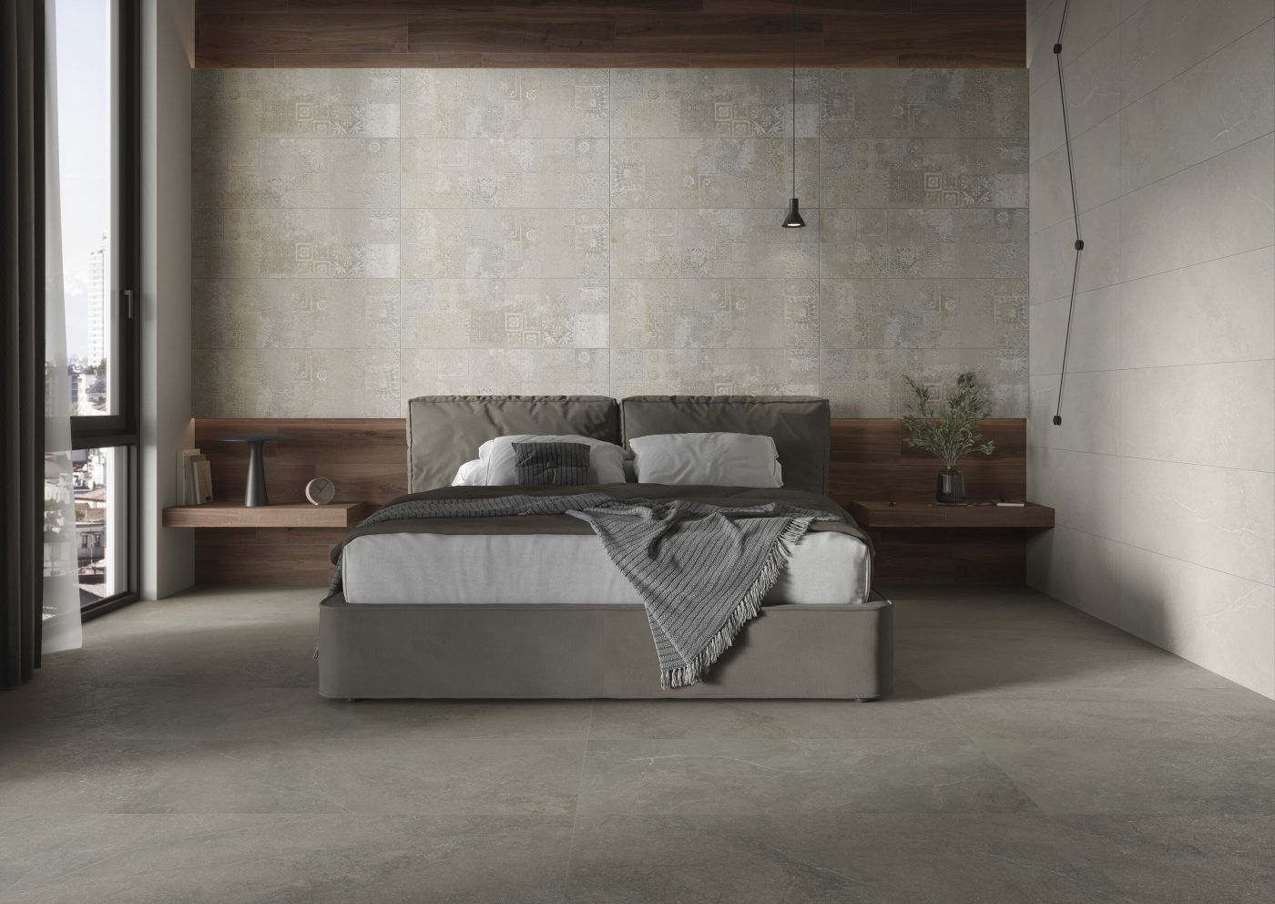 Mat Taupe Porcelain Stoneware Munich R9 60 x 120 cm - Cifre Ceramica