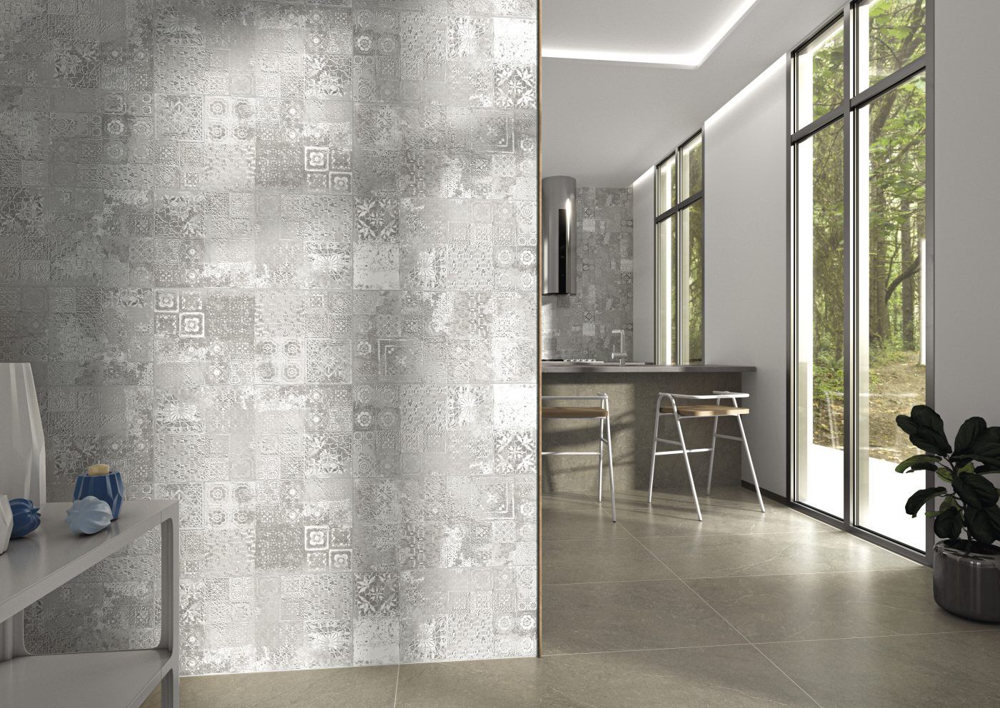 Grès cérame Munich Taupe mat R9 60 x 120 cm - Cifre Ceramica — vue 2