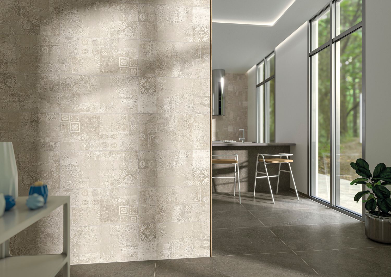 Grès cérame Munich Taupe mat R9 60 x 120 cm - Cifre Ceramica — vue 4