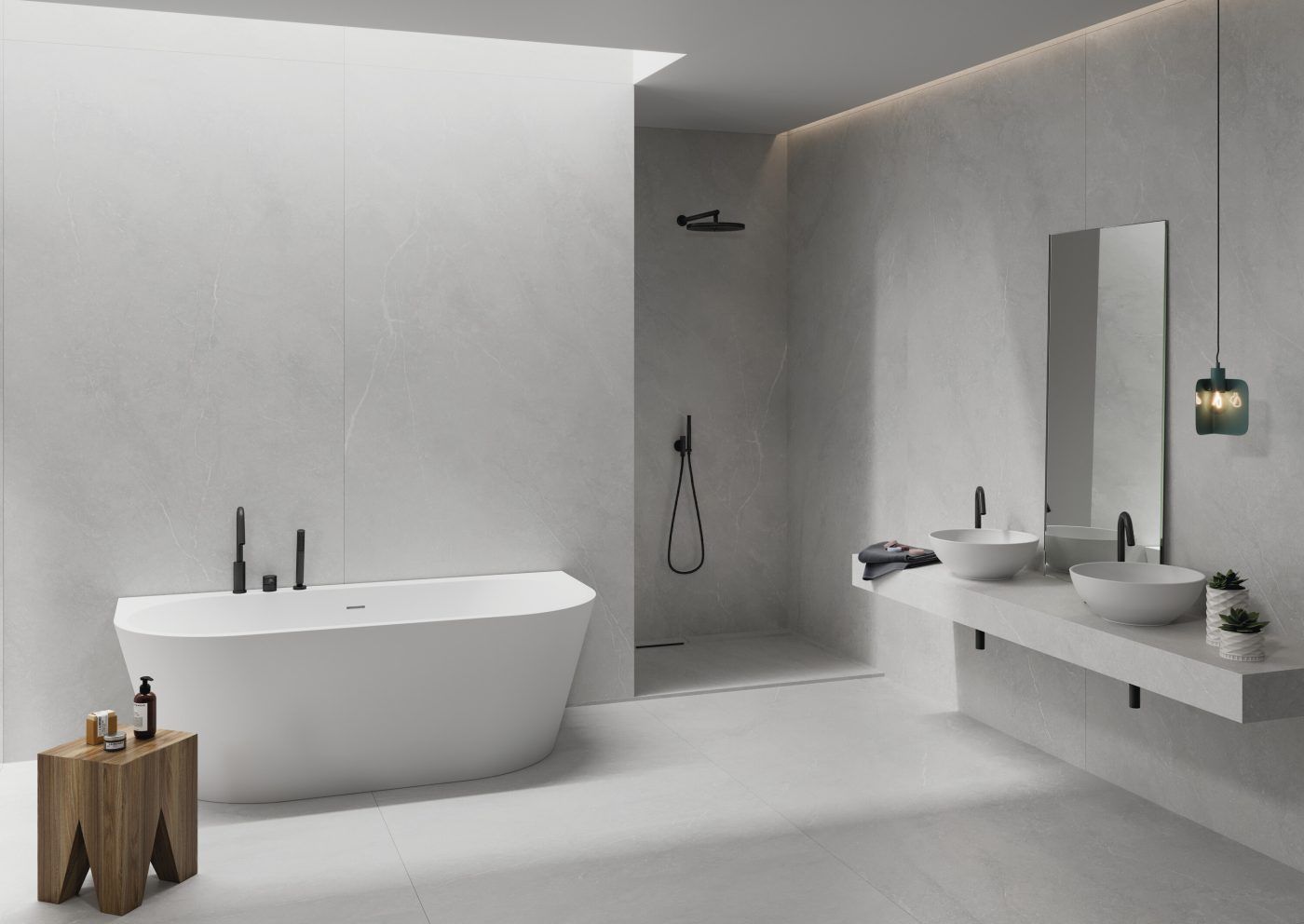 Grès cérame Munich Pearl mat R9 60 x 120 cm - Cifre Ceramica — vue 2