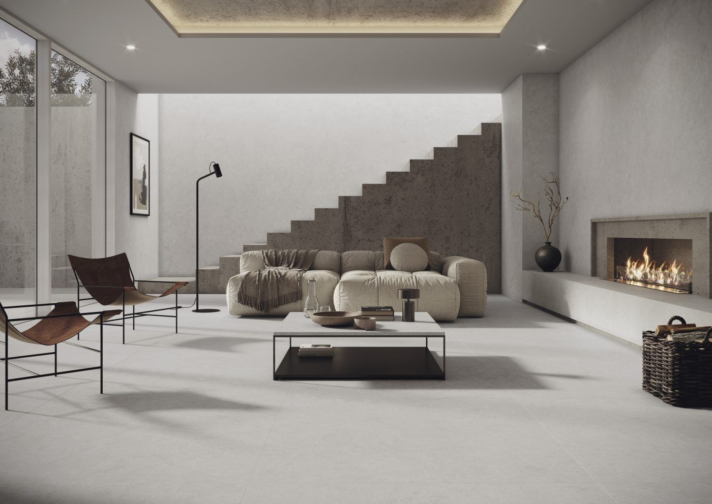 Cronos Pearl Matte Porcelain Tile R9 60 x 120 cm - Cifre Ceramica