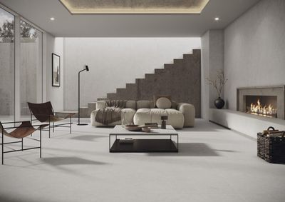 Gres porcellanato effetto pietra · Cifre Ceramica · Cronos · 60 x 120 cm · Grigio clair
