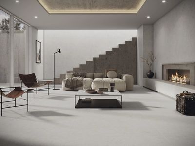 Gres porcellanato effetto pietra · Cifre Ceramica · Cronos · 60 x 120 cm · Beige clair