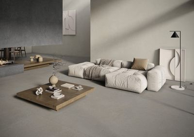 Grès cérame Rift Anthracite mat Brushed 60 x 120 cm - Cifre Ceramica