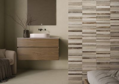 Grès cérame Origin Cream Mat Brushed 60 x 120 cm - Cifre Ceramica